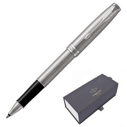 Роллер Parker Sonnet Stainless Steel CT цвет чернил черный цвет корпуса серебристый (артикул производителя 1931511)